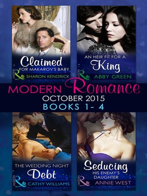 cover image of Modern Romance October 2015 Books 1-4